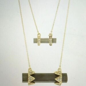 House of Harlow Crystal Necklace and Bracelet